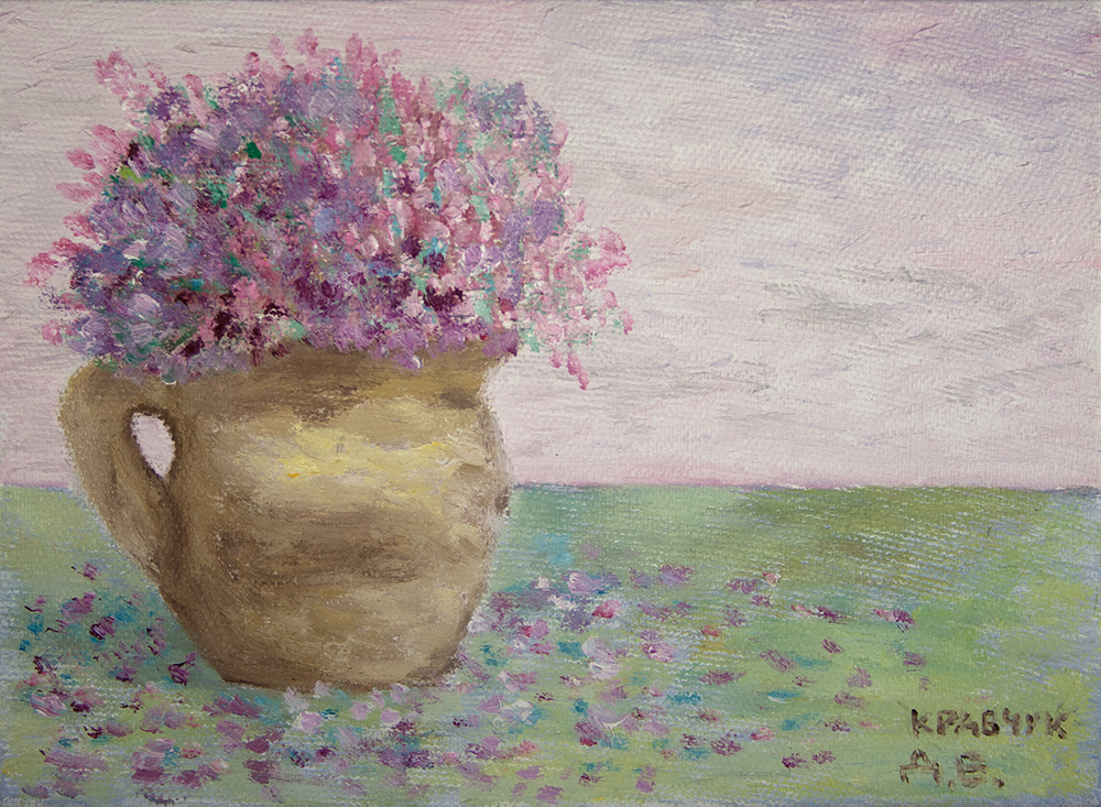 Картина - "Цветы в кувшине"