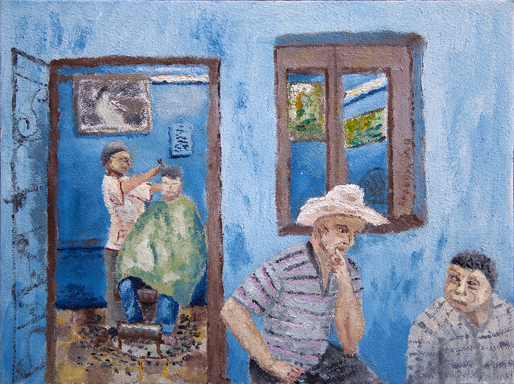 Картина - "Парикмахерская на Кубе"