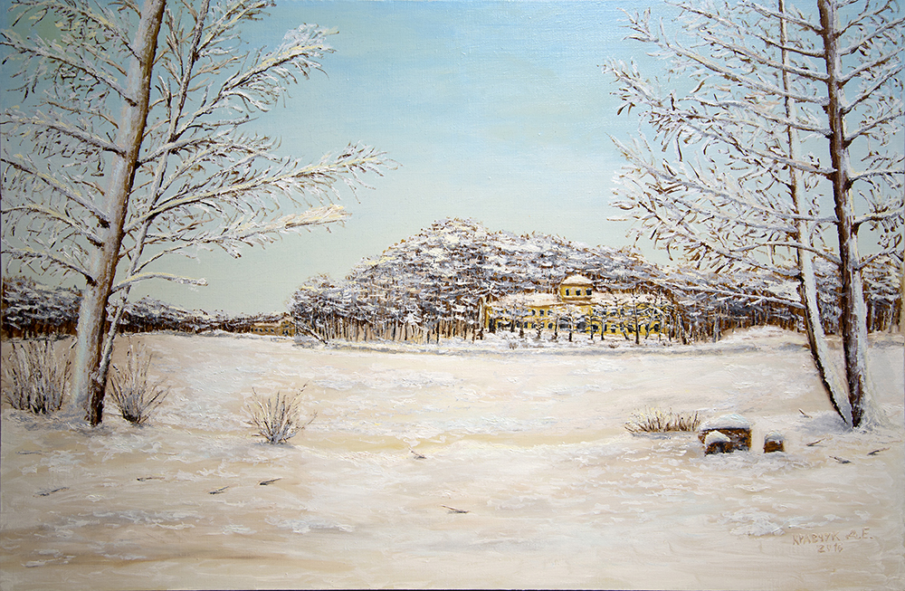 Картина - "Зима в Кузьминках"